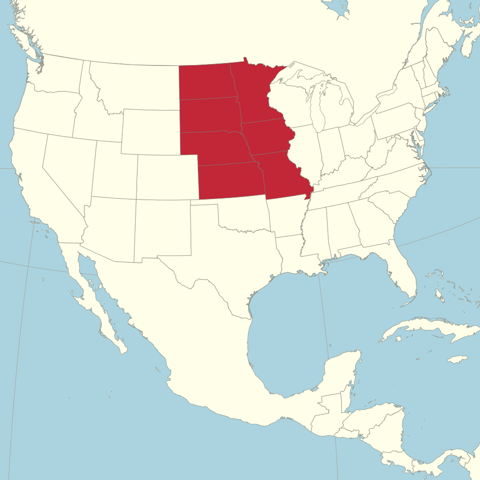 USA Western North Central States