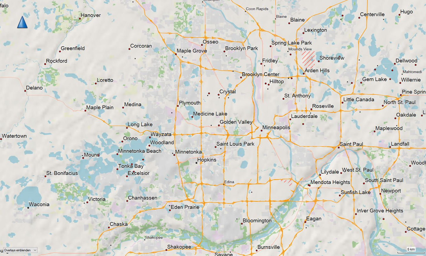 USA Western North Central States